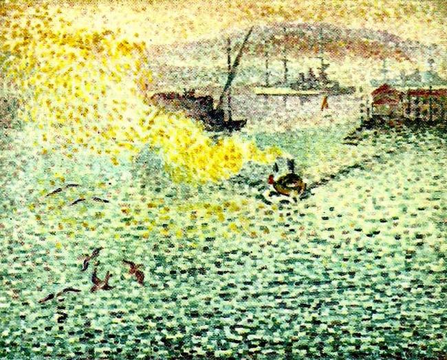 hamnen i toulon, Henri Edmond Cross